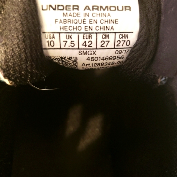 Under Armour Charged 24-7 (1288348-002) Wmns Sz 10 Gray Black Running Sneakers - Picture 13 of 13